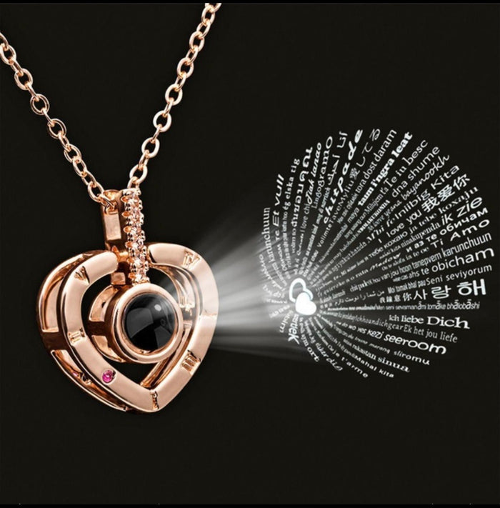 Eternal Love Projection Heart Necklace